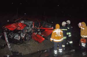 Edirnede kaza: 4 ölü, 4 yaralı