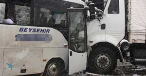 Konya'da kaza: 20 yaralı