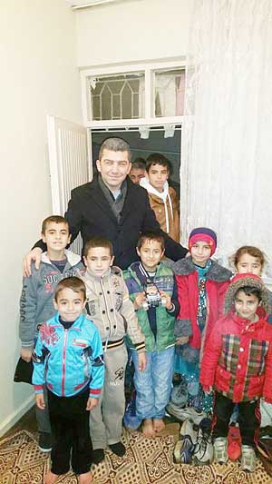 Ülkü Ocakları Türkmen mültecileri unutmadı