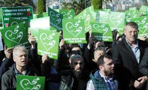 Samsun'da 'Charlie Hebdo' tepkisi