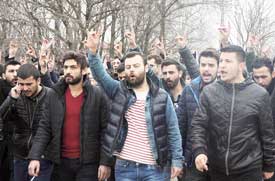 OMÜ'de öğrenciler, Fırat için yürüdü