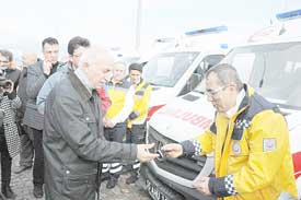Yeni Alınan 11 Ambulans Göreve Başladı