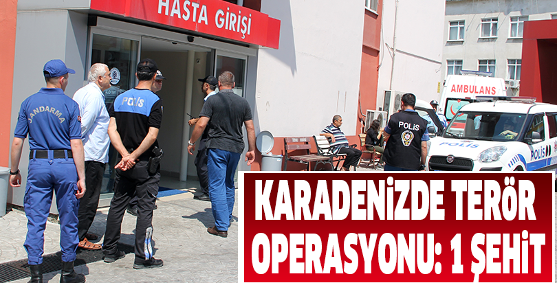 Karadenizde terör operasyonu: 1 şehit