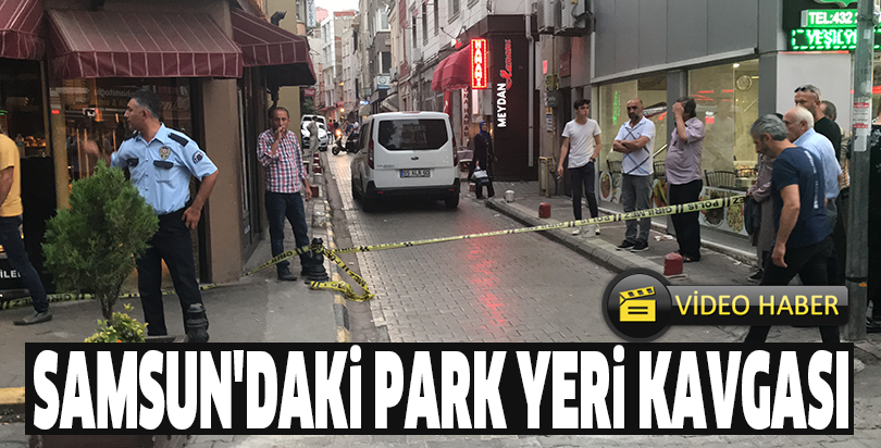 Samsun'daki park yeri kavgası