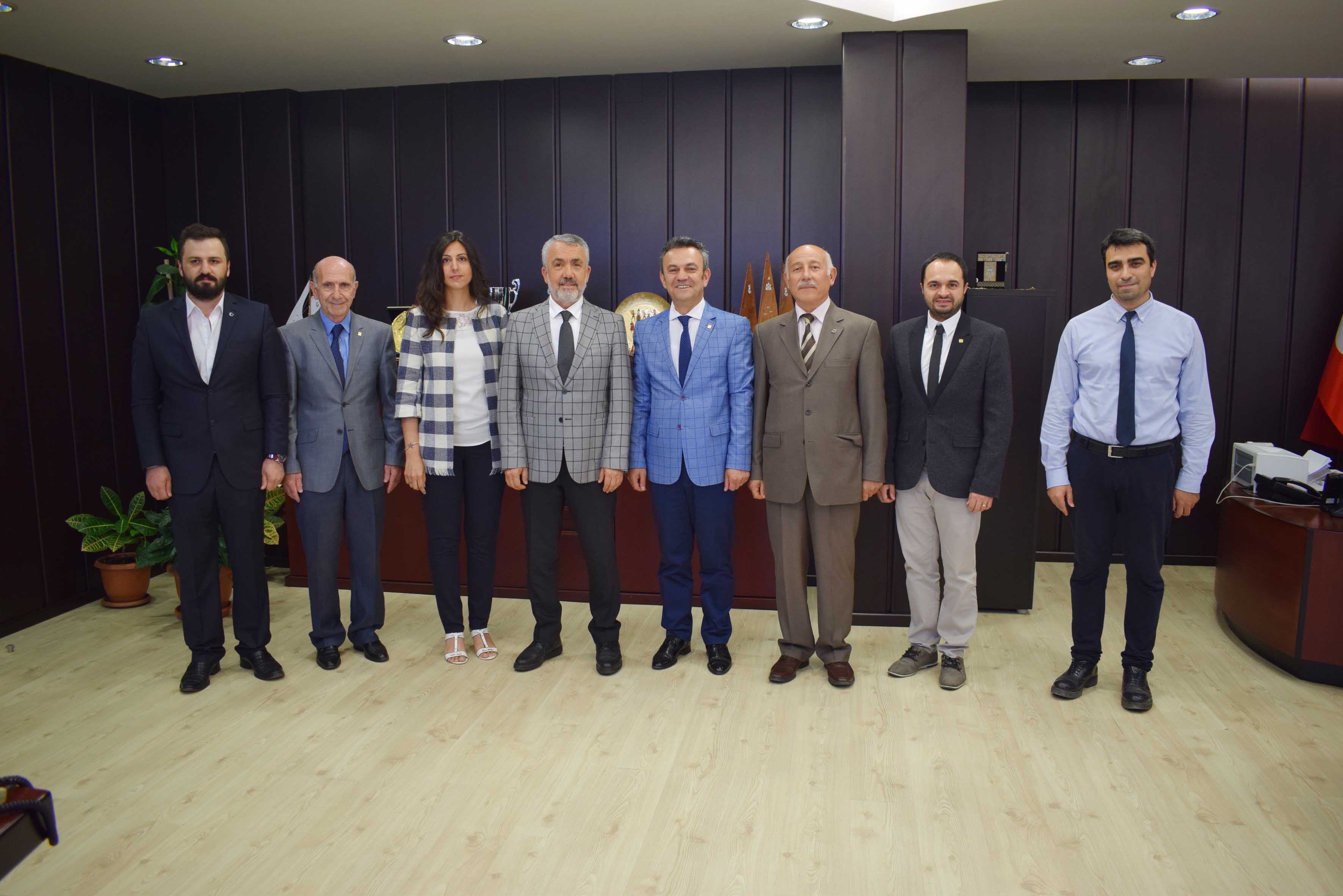 MMO SAMSUN ŞUBE YÖNETİM KURULU REKTÖRÜ ZİYARET ETTİ