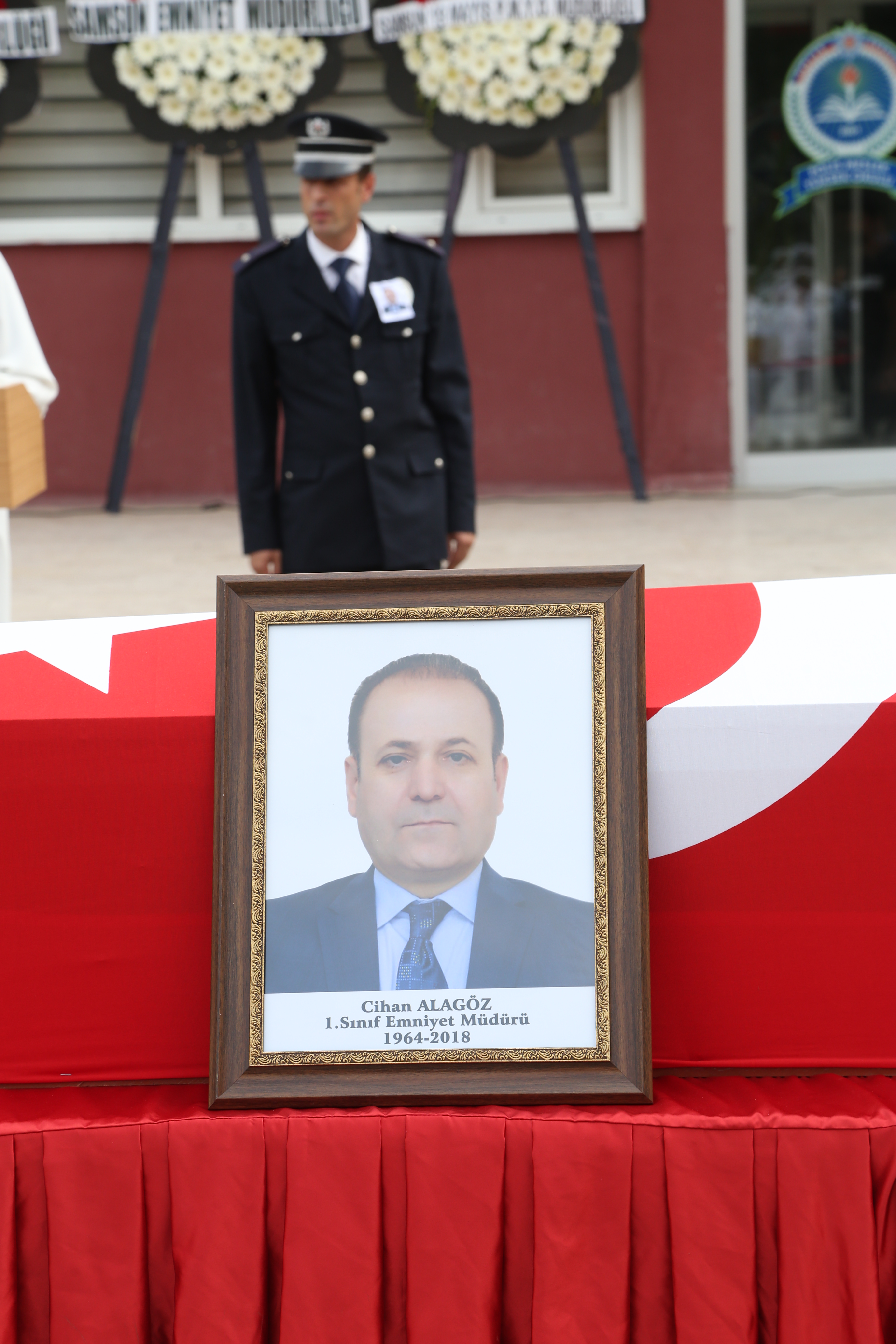 Samsun Polis Meslek Yüksekokulu Müdürü Cihan Alagöz için tören düzenlendi.