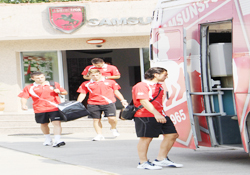 Samsunspor kampa gitti