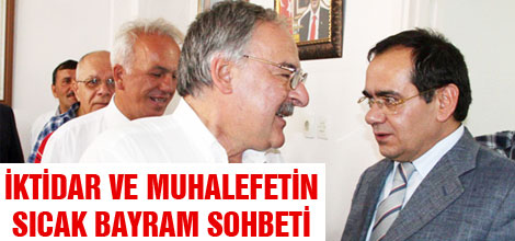 İktidar ve muhalefetin sıcak bayram sohbeti
