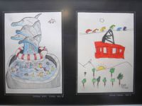 Minik karikatüristler hünerlerini sergiledi