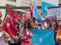 Brüksel'de Çin protesto edildi