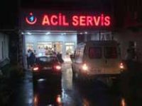 Ayvacık’ta düğünde baca yıkıldı