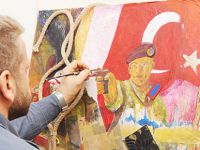 15 Temmuz'daki kahramanlıkları resmetti