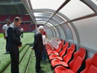 VALİ ŞAHİN'DEN YENİ STADYUMA ZİYARET