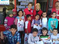 MAĞDUR ÇOCUKLARIN İHTİYAÇLARI KARŞILANDI