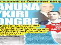 Kavak Kanatlı Et Üreticileri Birliğinde KANUNA AYKIRI KONGRE