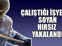ÇALIŞTIĞI İŞYERİNİ SOYAN HIRSIZ YAKALANDI