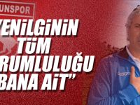 “Yenilginin tüm sorumluluğu bana ait”