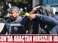 Samsun'da araçtan hırsızlık iddiası