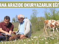 Çobana arazide okuryazarlık eğitimi