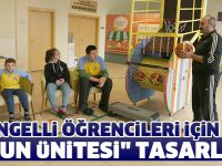 Engelli öğrencileri için "oyun ünitesi" tasarladı