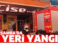 Çarşamba'da iş yeri yangını