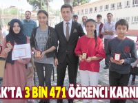 Kavak'ta 3 bin 471 öğrenci karne aldı