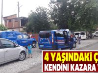 Samsun'da 4 yaşındaki çocuk kendini kazara vurdu