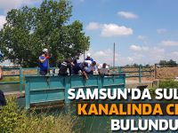 Samsun'da sulama kanalında ceset bulundu