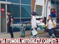 Samsun'da otomobil motosikletle çarpıştı: 1 yaralı