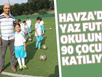 Havza'da yaz futbol okuluna 90 çocuk katılıyor