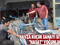 Havza küçük sanayi sitesinde "hasat" yoğunluğu