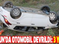 Samsun'da otomobil devrildi: 3 yaralı