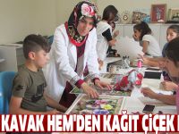 Kavak HEM'den kağıt çiçek kursu