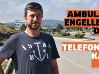 Ambulansı engelleyen drift cep telefonuna kayıt etti