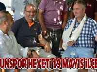 Samsunspor heyeti 19 Mayıs ilçesinde