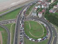 Samsun-Ordu Karayolunda araç geçişleri tek şeritten verilmeye başlandı