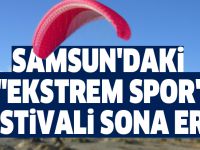 Samsun'daki "ekstrem spor" festivali sona erdi