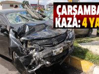 ÇARŞAMBA’DA KAZA: 4 YARALI