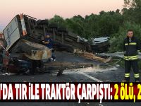 Samsun'da tır ile traktör çarpıştı: 2 ölü, 2 yaralı