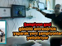 Şampiyon gazi, gönüllü antrenörlük yaparak yeni şampiyonlar yetiştiriyor