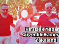 Hırsızlık Yaparken Güvenlik Kamerasına Yakalandı