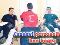 Cezaevi personelinden kan bağışı
