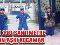 Boyu 110 santimetre vatan aşkı kocaman