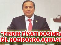 "FINDIK FİYATI KASIMDA DEĞİL HAZİRANDA AÇIKLANIR"