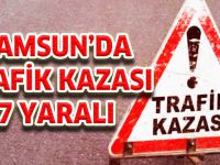 Samsun'da iki otomobil çarpıştı: 7 yaralı