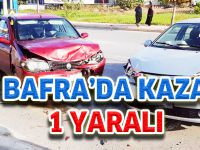 Bafra'da trafik kazası: 1 yaralı