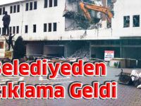 Belediyeden Açıklama Geldi