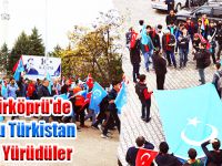Vezirköprü'de Doğu Türkistan İçin Yürüdüler