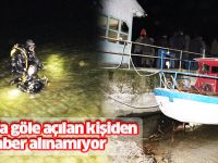 Kayıkla göle açılan kişiden haber alınamıyor