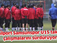Yılport Samsunspor U15 takımı çalışmalarını sürdürüyor.